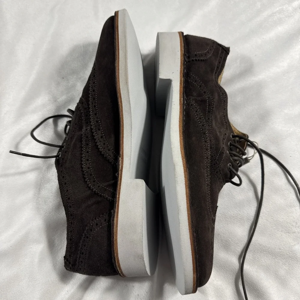 Cantarelli Mens Lace-Up Shoes 45 IT / US 12 Dark Brown Suede Made In Italy‎ $249